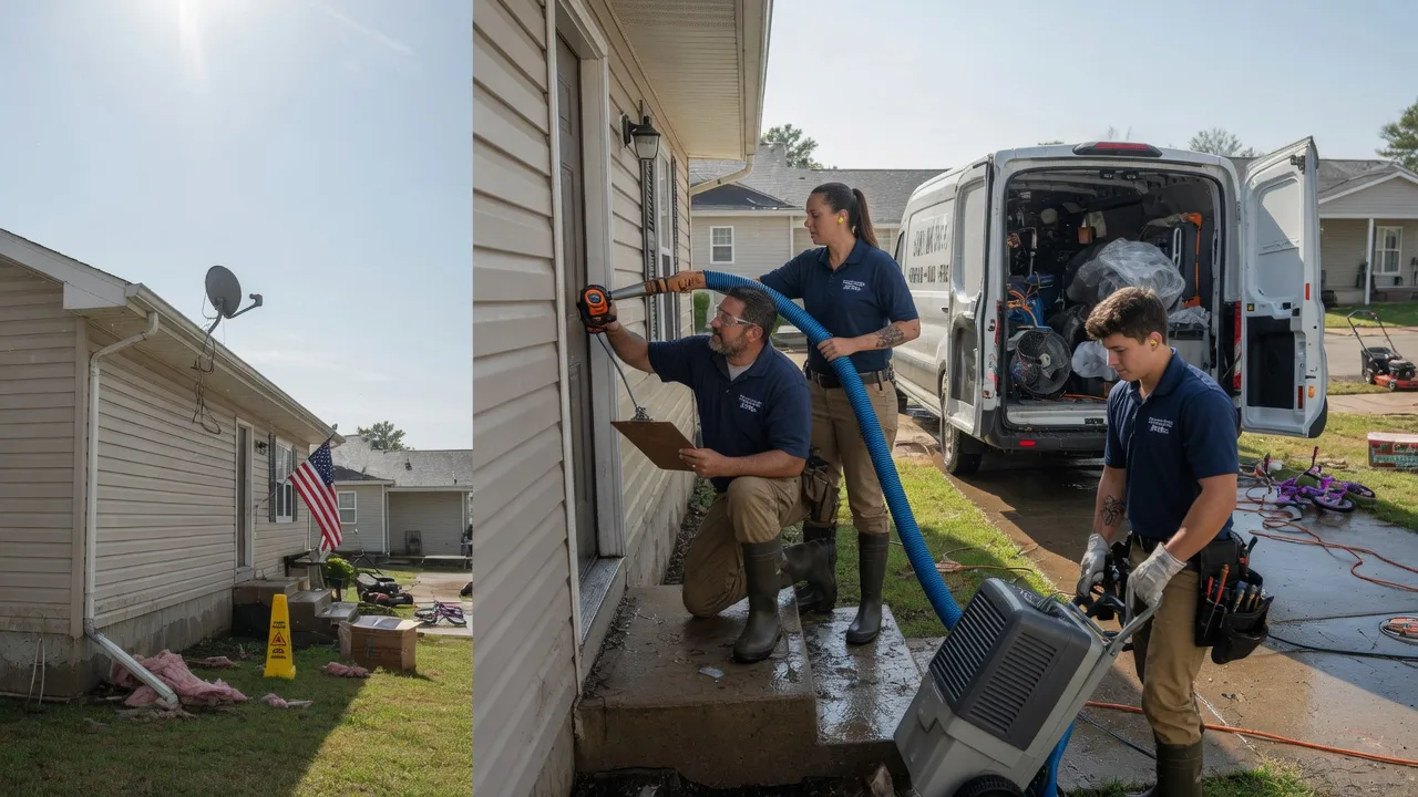 Ceiling Water Damage Restoration in Beecher City, IL near me